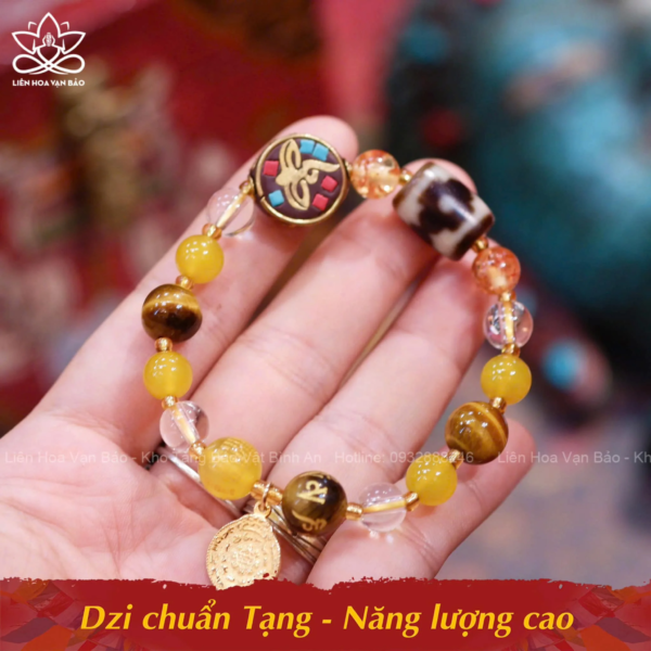 Vòng Dzi Mini chuẩn Tạng năng lượng cao