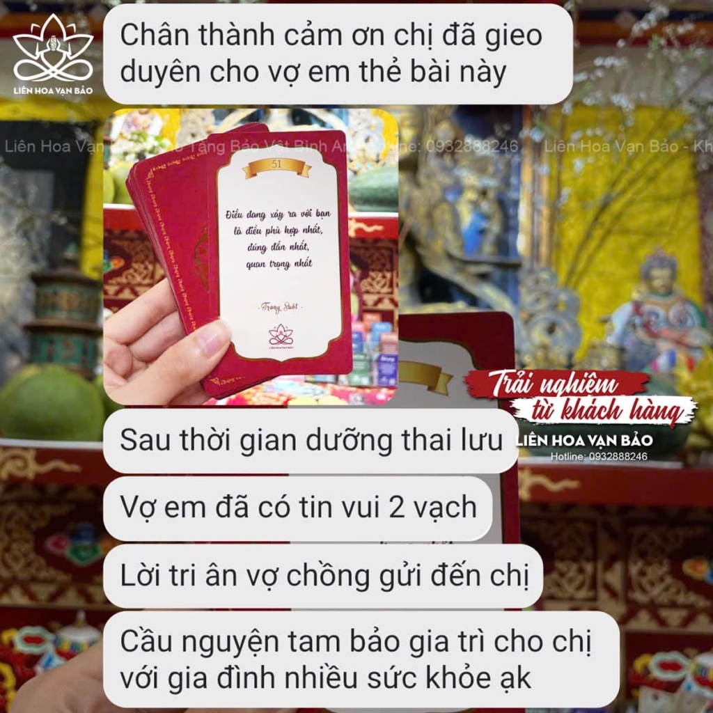Chia sẻ của khách khi xin thông điệp từ bộ bài Trong Suốt