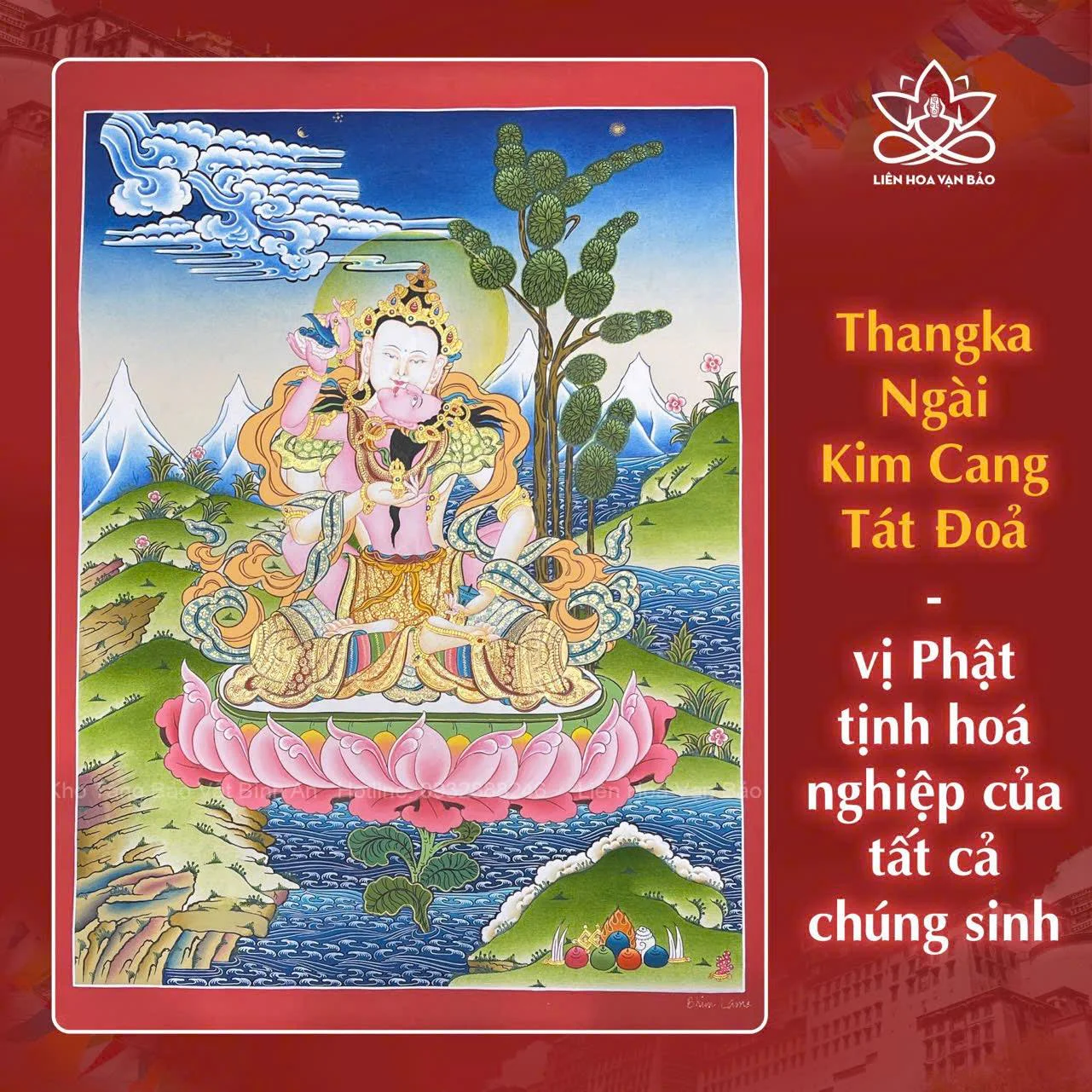ThangKa Đức Kim Cương Tát Đỏa - Hình ảnh 3